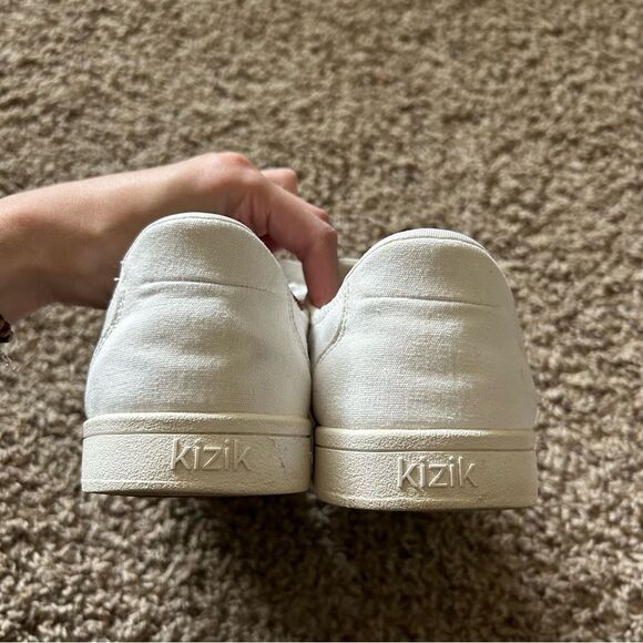 Kizik Unisex Irvine Casual Lace Up Sneakers Ivory White Women's 8 - Picture 6 of 10